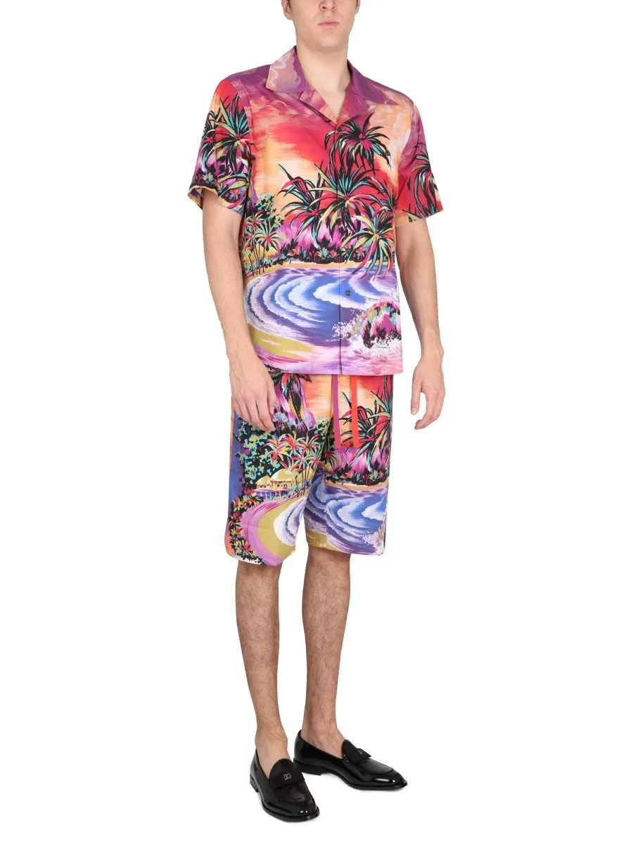 Dolce & Gabbana BERMUDA SHORTS WITH HAWAII PRINT sold by Siebentaschen product image thumbnail 2