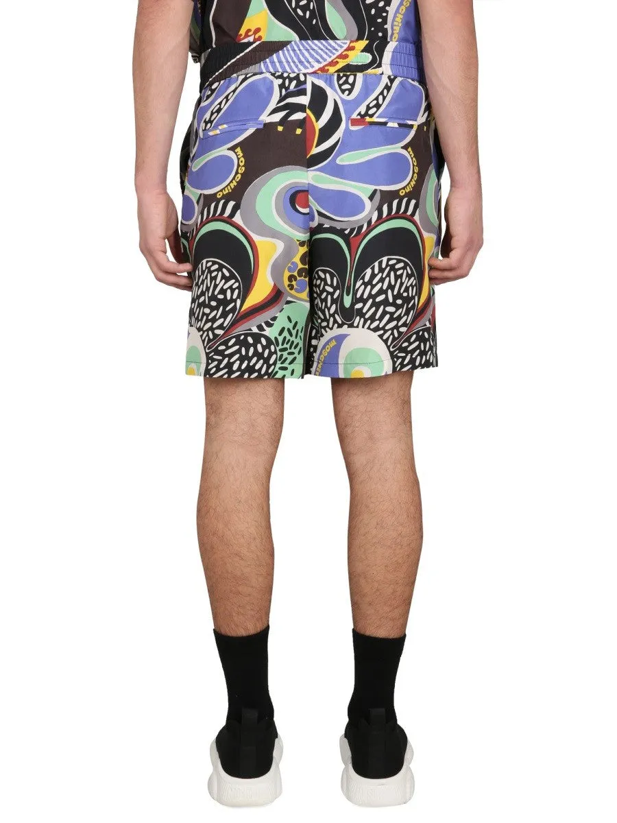 Moschino PSYCHEDELIC PRINT BERMUDA SHORTS sold by Siebentaschen product image thumbnail 4