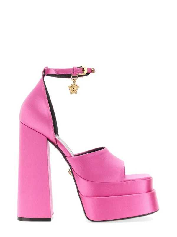 Versace AEVITAS MEDUSA PLATFORM SANDALS sold by Siebentaschen