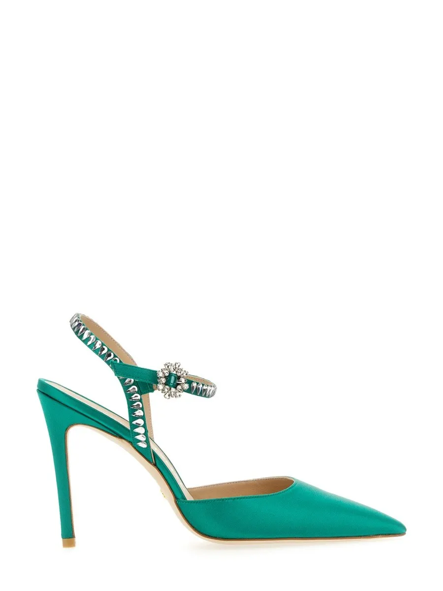 Stuart Weitzman GEMCUT 100 ANKLE STRAP PUMP sold by Siebentaschen