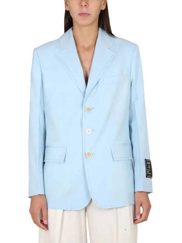 Marni COOL WOOL LONG BLAZER sold by Siebentaschen