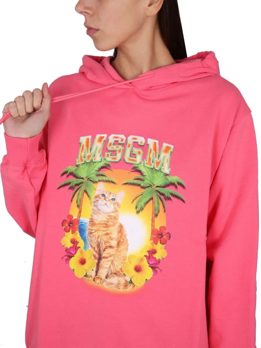 msgm SWEATSHIRT WITH LOGO sold by Siebentaschen product image thumbnail 4