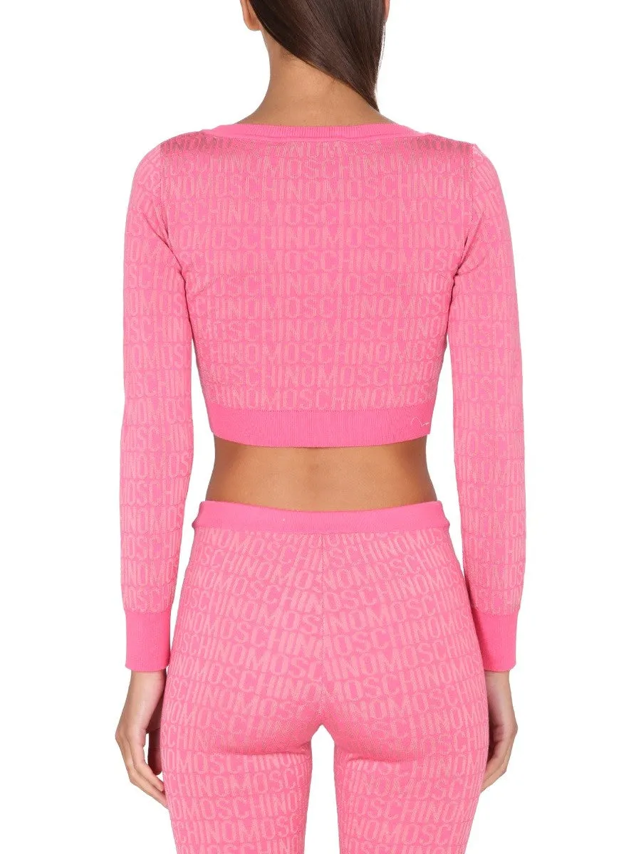 Moschino SHORT ALLOVER LOGO PULLOVER sold by Siebentaschen product image thumbnail 3