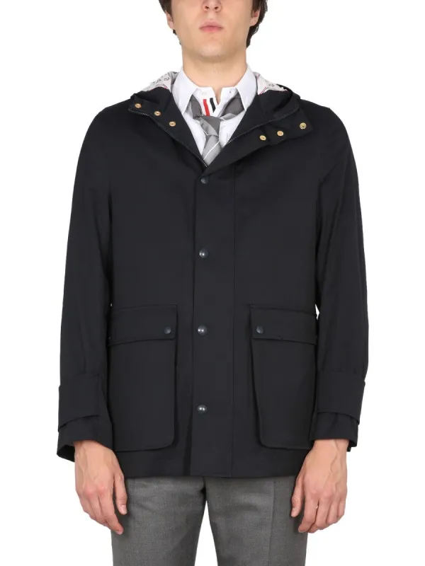 THOM BROWNE NYLON PARKA. made by Thom Browne