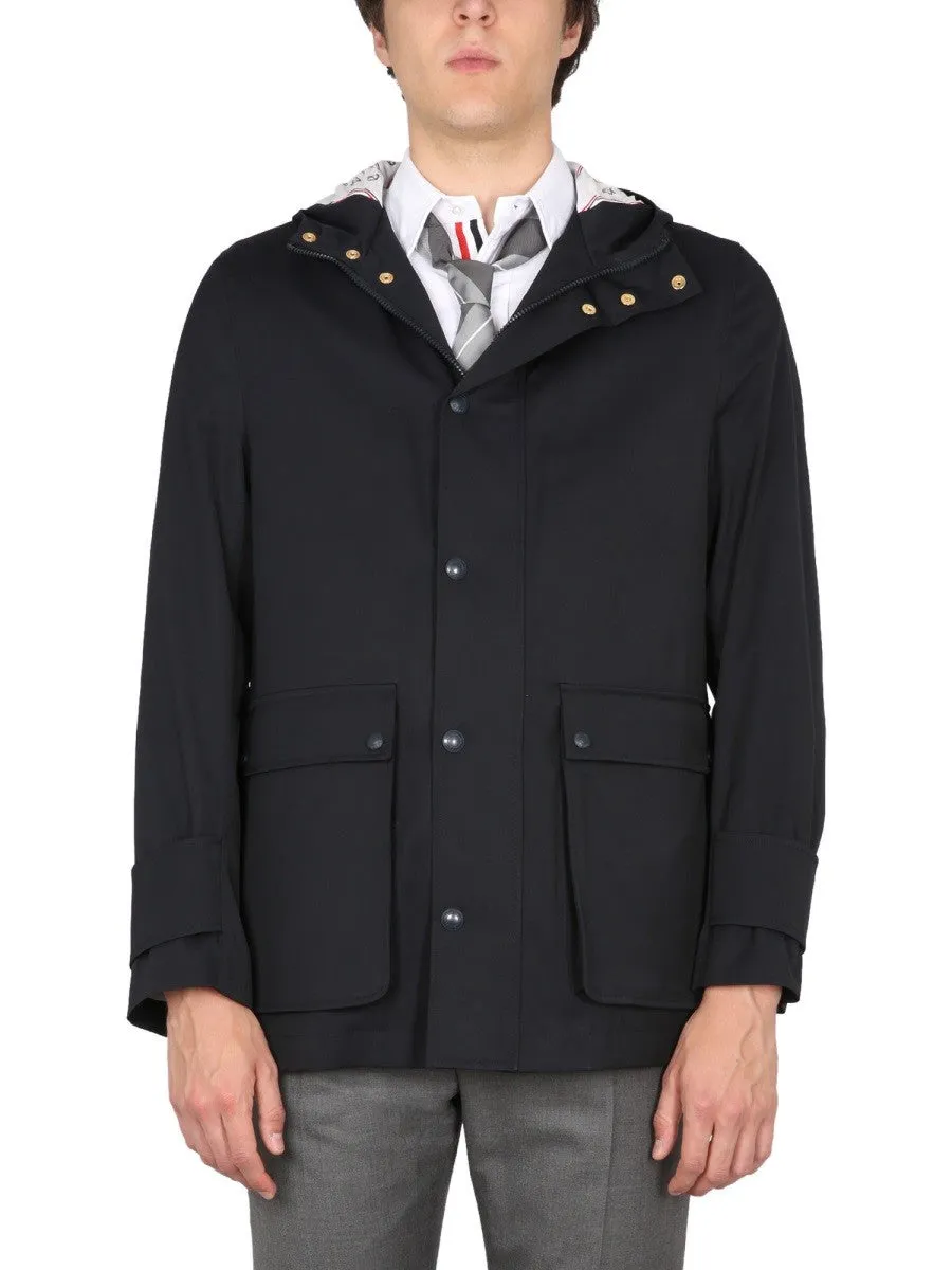 THOM BROWNE NYLON PARKA. sold by Siebentaschen