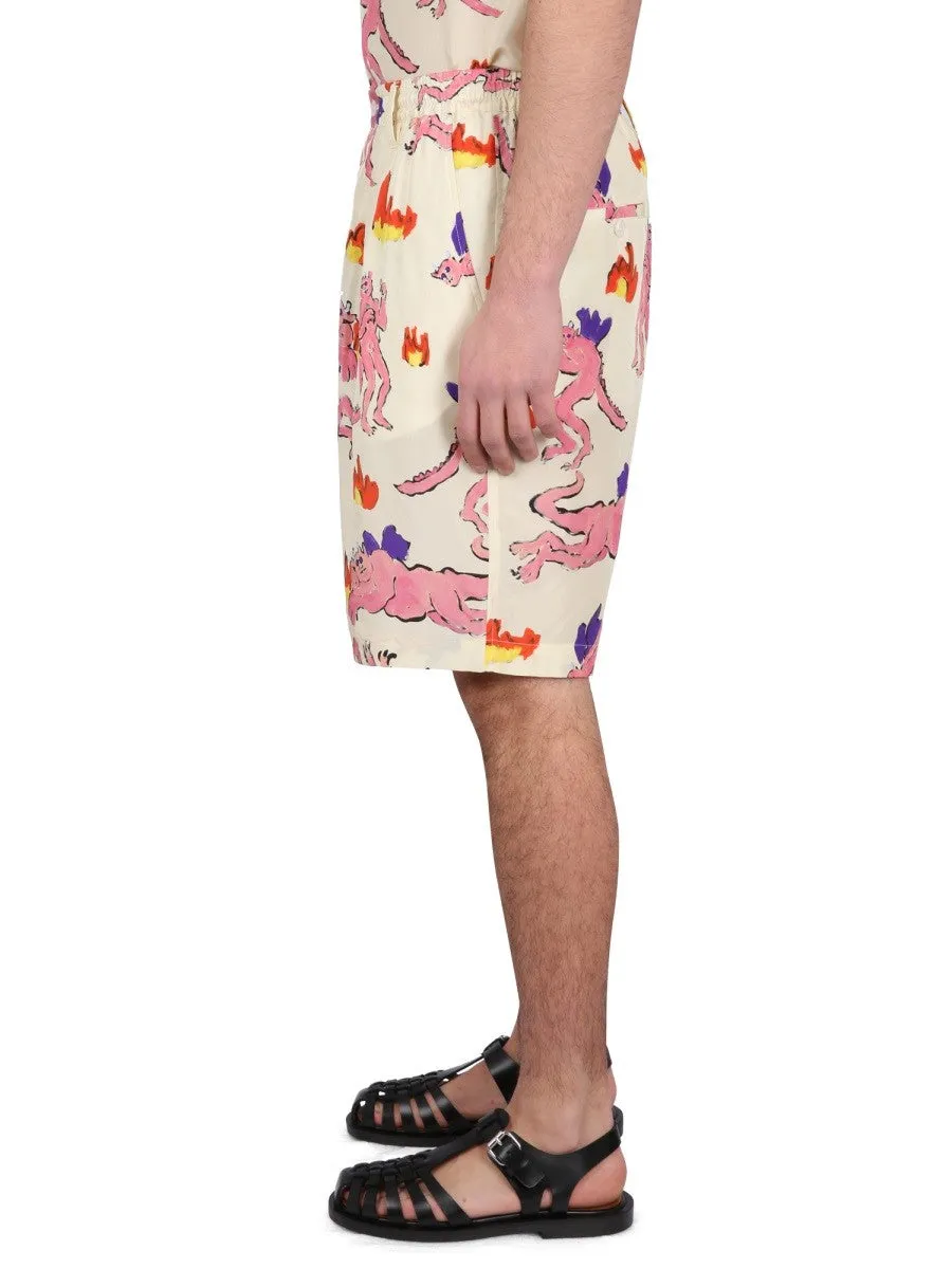 Marni BERMUDA SHORTS WITH PRINT sold by Siebentaschen product image thumbnail 3