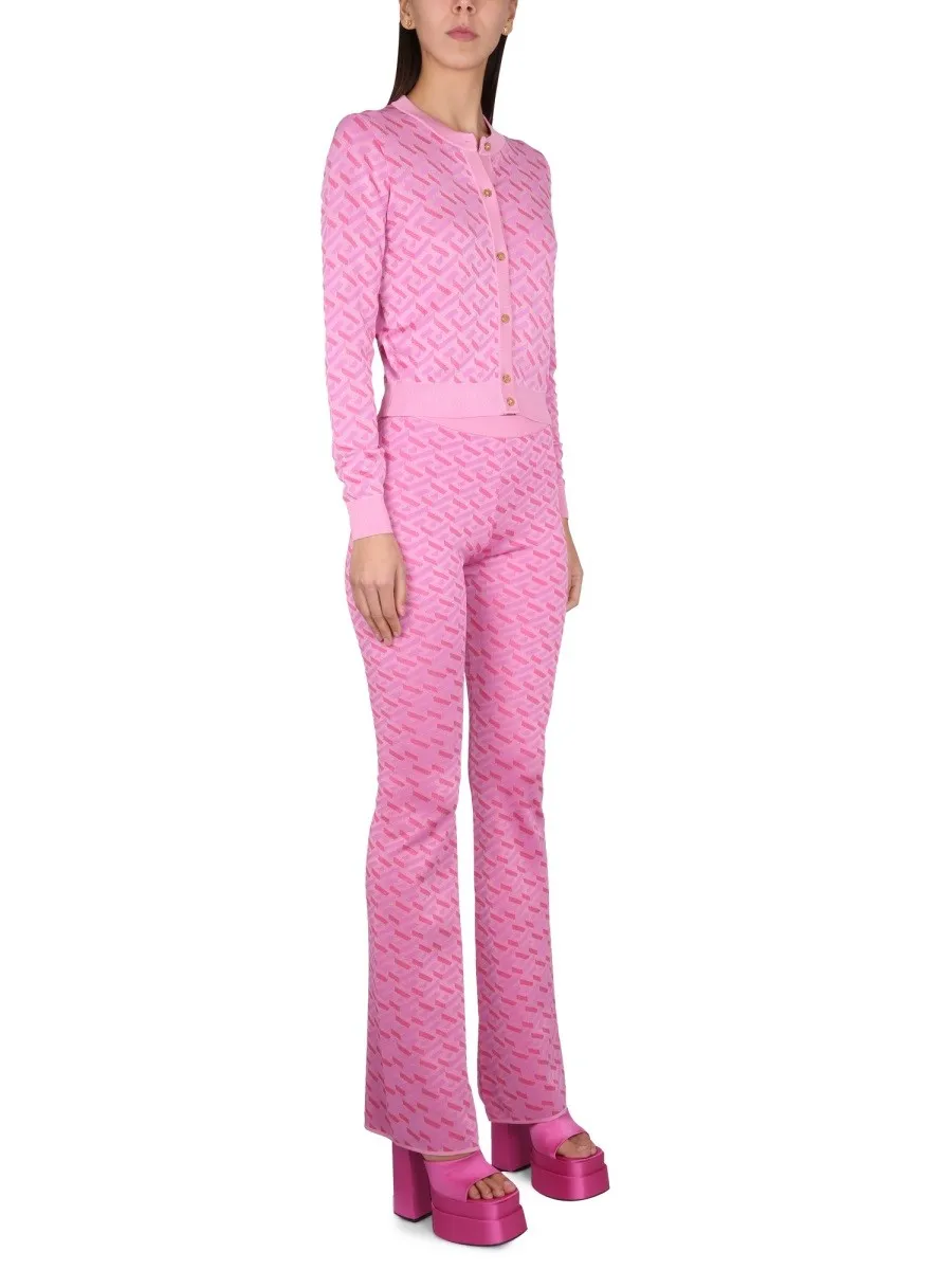 Versace JACQUARD PANTS WITH GREEK PRINT sold by Siebentaschen product image thumbnail 2