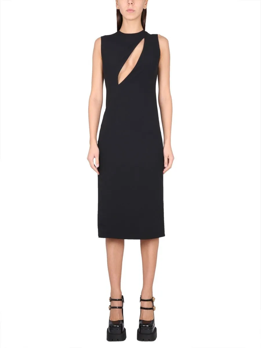 Versace SLEEVELESS MIDI DRESS WITH CUTOUTS sold by Siebentaschen