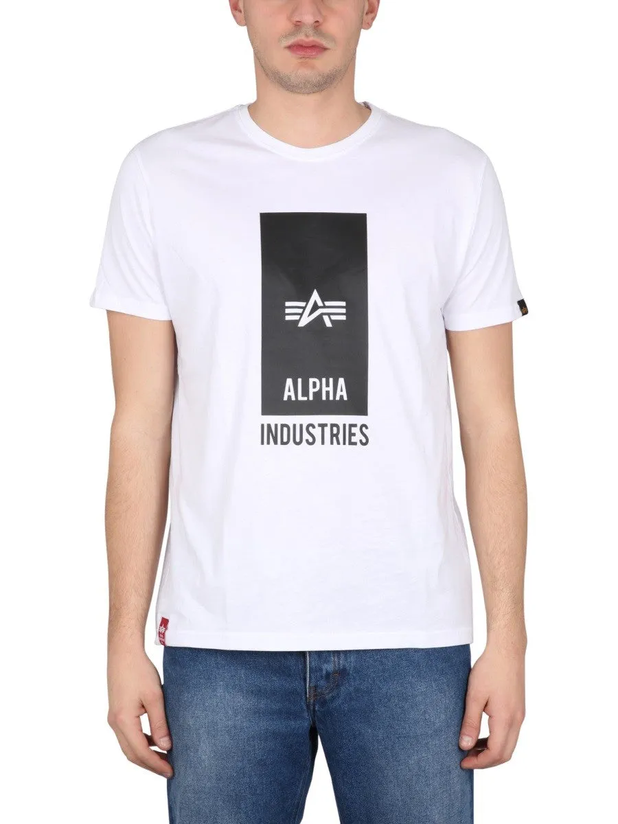 ALPHA INDUSTRIES LOGO PRINT T-SHIRT sold by Siebentaschen