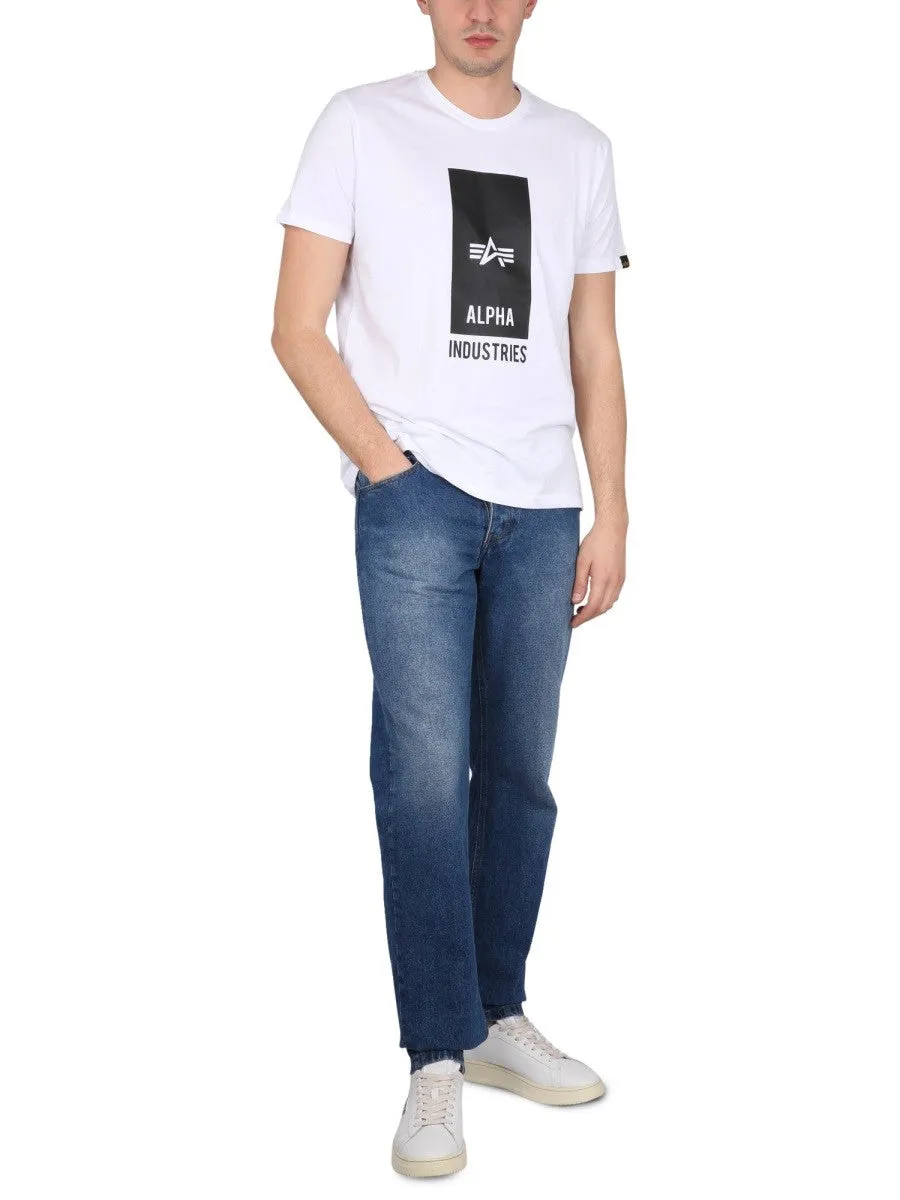 ALPHA INDUSTRIES LOGO PRINT T-SHIRT sold by Siebentaschen product image thumbnail 2