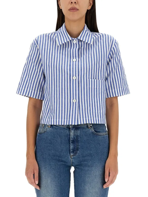 MARGARET HOWELL CANDY STRIPE SHIRT sold by Siebentaschen