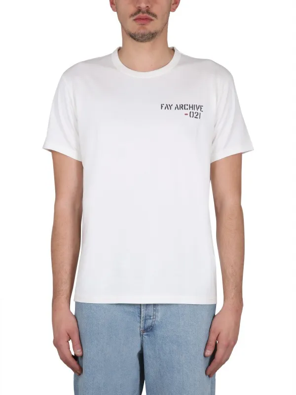 FAY T-SHIRT WITH LOGO sold by Siebentaschen