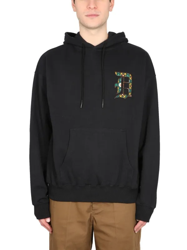Drole De Monsieur HOODED SWEATSHIRT WITH LOGO sold by Siebentaschen