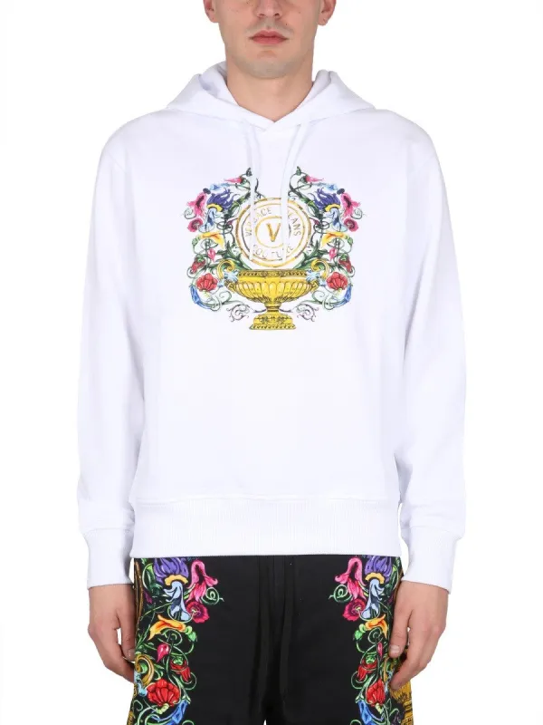 Versace Jeans Couture SWEATSHIRT WITH LOGO PRINT sold by Siebentaschen