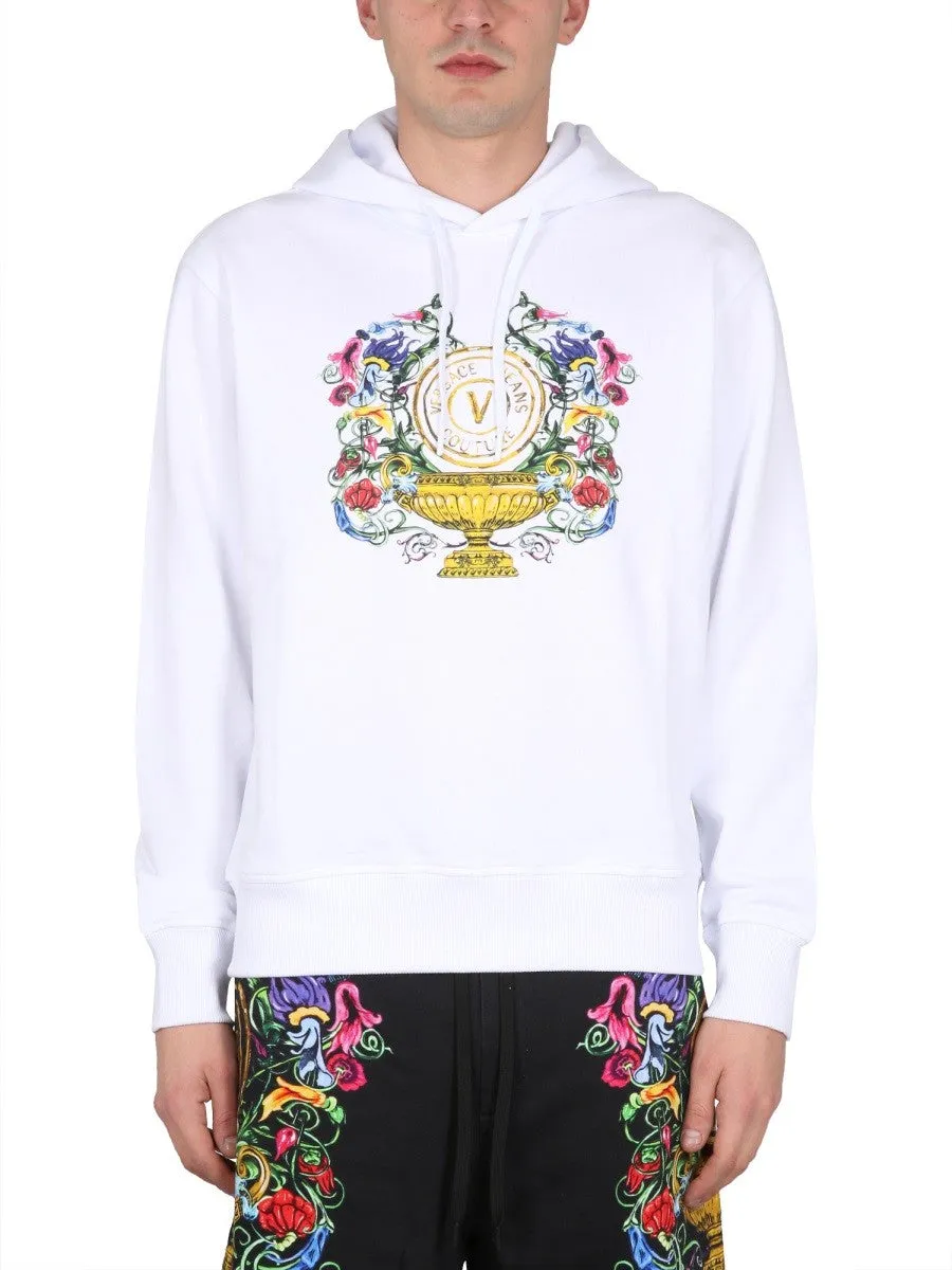 Versace Jeans Couture SWEATSHIRT WITH LOGO PRINT sold by Siebentaschen