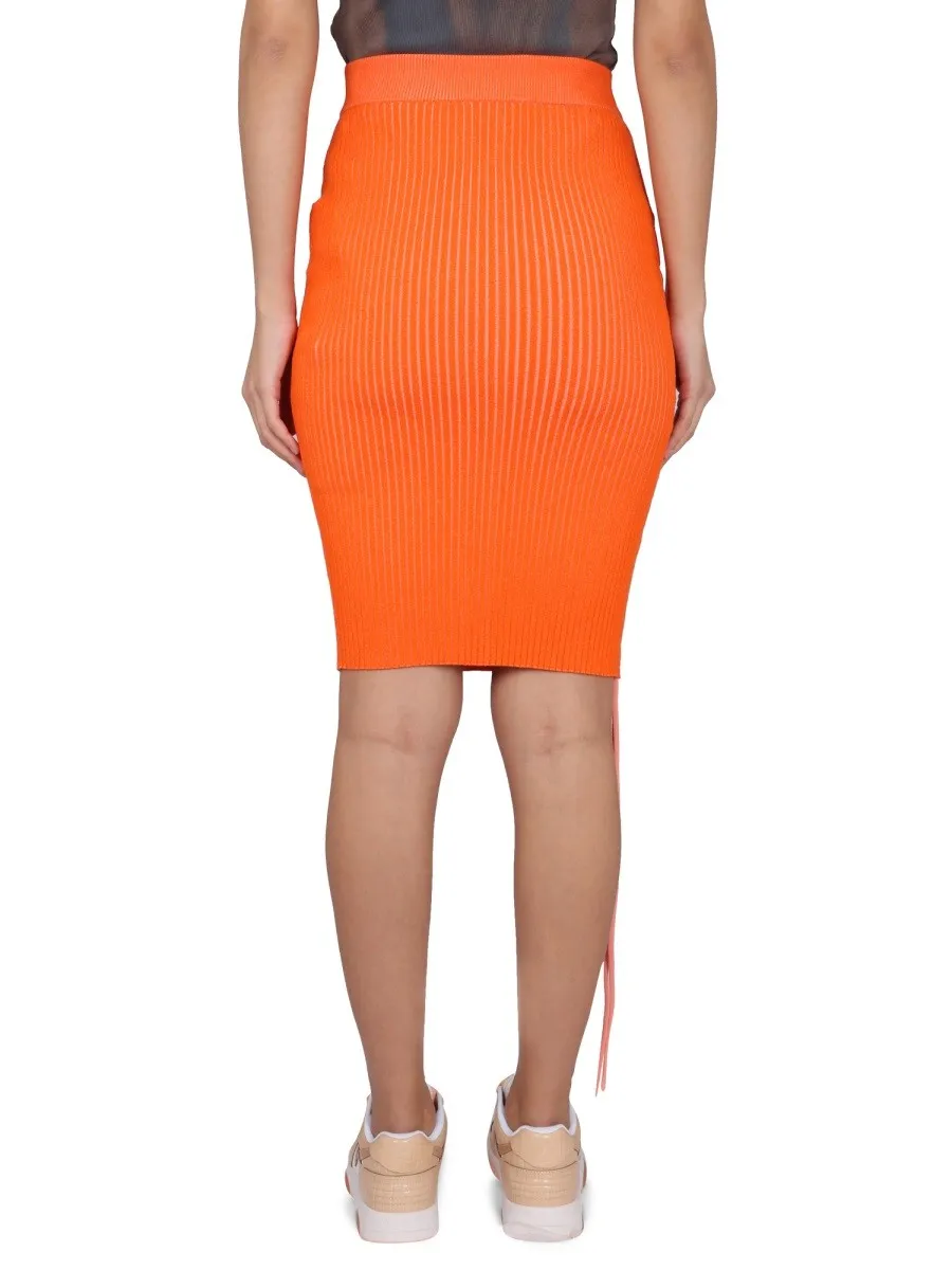 Off-white CUT-OUT SKIRT sold by Siebentaschen product image thumbnail 4