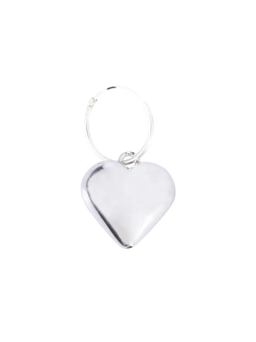 RAF SIMONS SMALL HEART SINGLE EARRINGS WITH R sold by Siebentaschen product image thumbnail 2