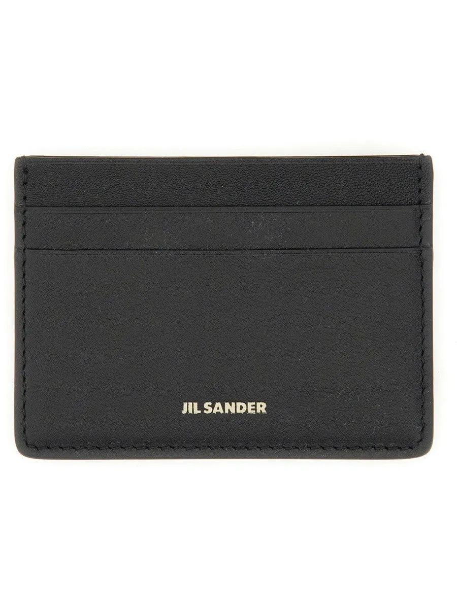 JIL SANDER CARD HOLDER WITH LOGO sold by Siebentaschen