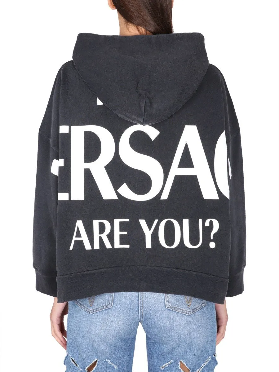 Versace HOODED SWEATSHIRT WITH LOGO sold by Siebentaschen product image thumbnail 3