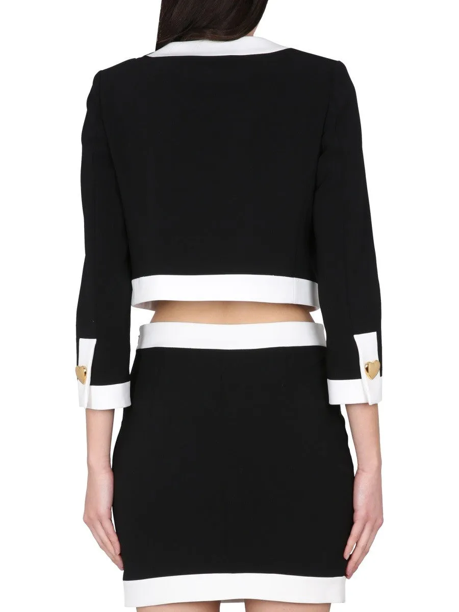 Moschino HEART BUTTONS CREPE JACKET sold by Siebentaschen product image thumbnail 3