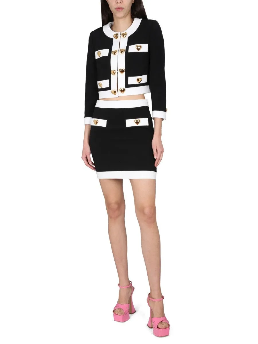 Moschino HEART BUTTONS CREPE JACKET sold by Siebentaschen product image thumbnail 2