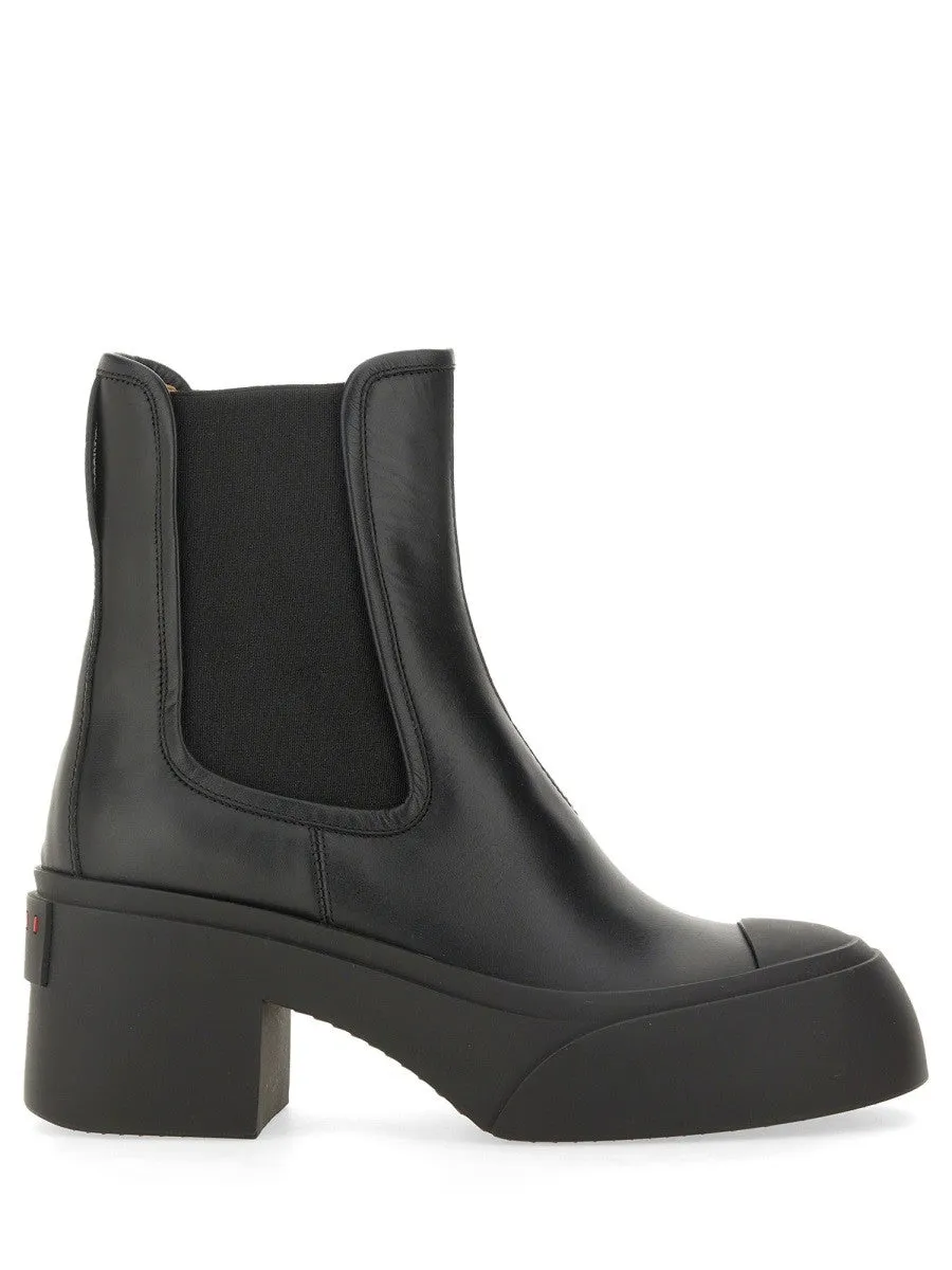 Marni LEATHER BOOT sold by Siebentaschen