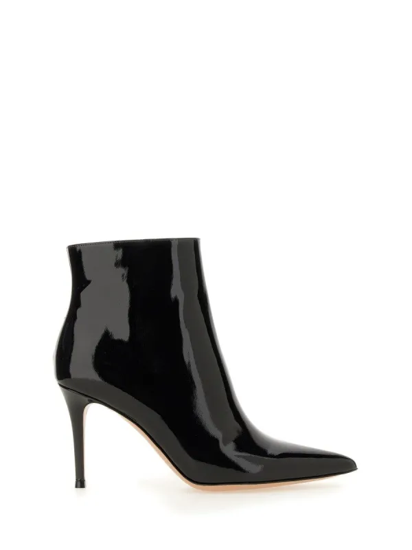 GIANVITO ROSSI PATENT LEATHER ANKLE BOOT sold by Siebentaschen