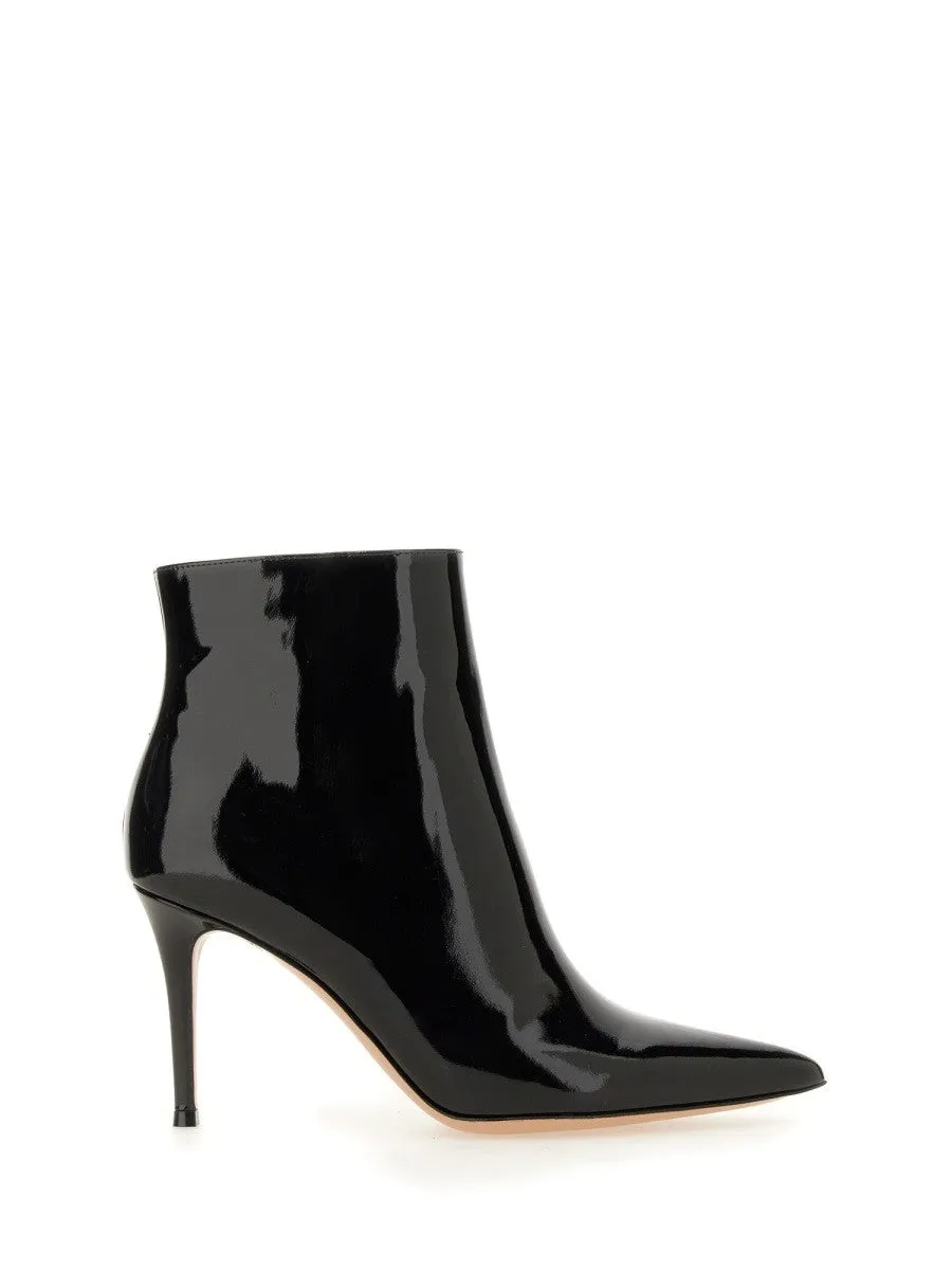 GIANVITO ROSSI PATENT LEATHER ANKLE BOOT sold by Siebentaschen