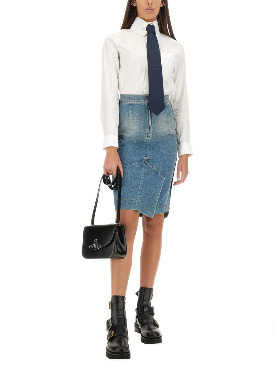 Vivienne Westwood DENIM MIDI SKIRT sold by Siebentaschen product image thumbnail 2