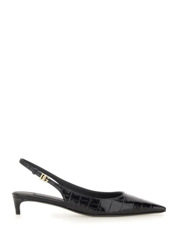 Dolce & Gabbana SLINGBACK WITH LOGO sold by Siebentaschen