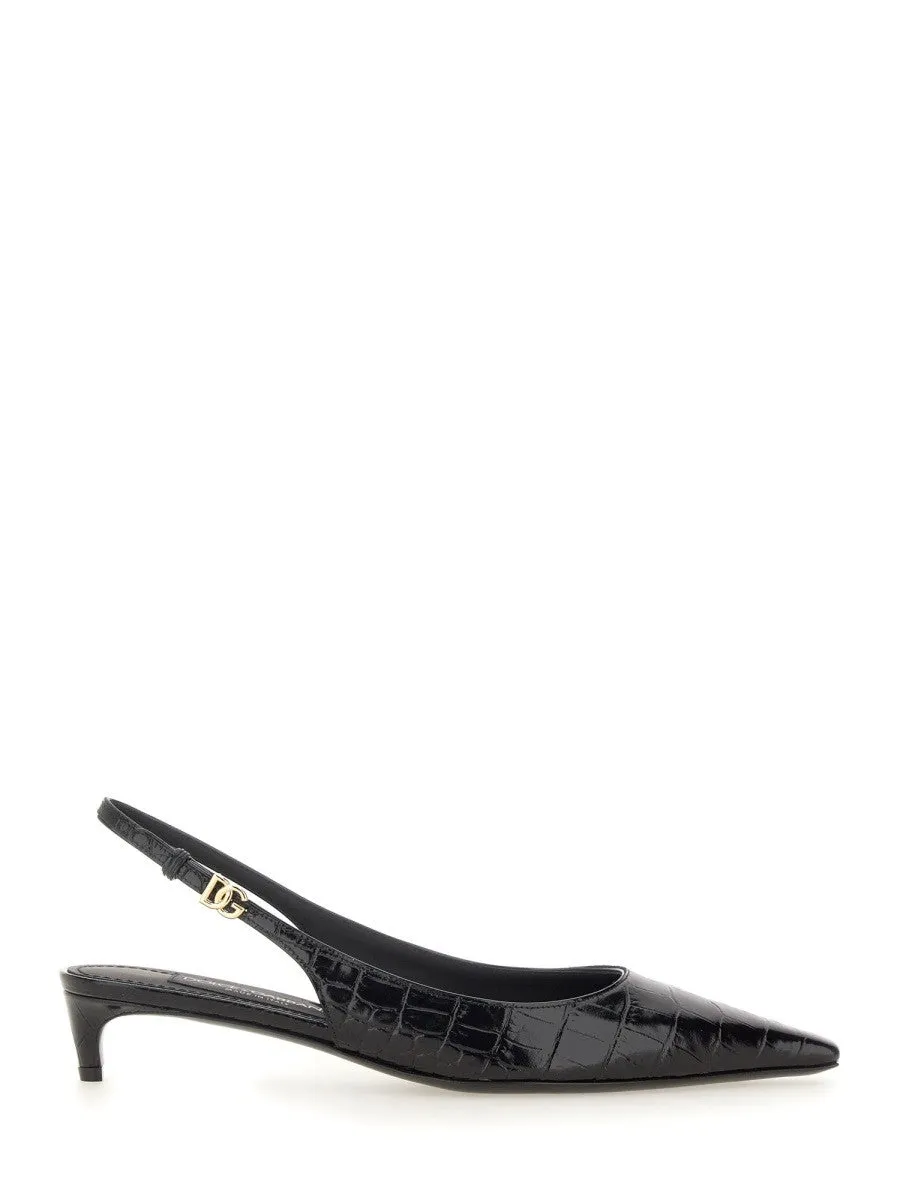 Dolce & Gabbana SLINGBACK WITH LOGO sold by Siebentaschen