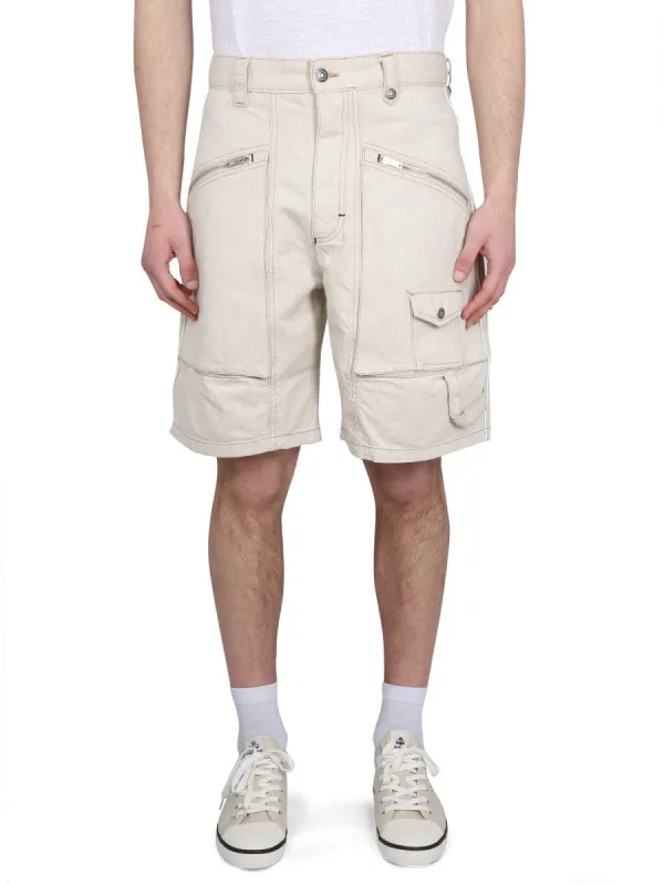 MARANT PEIO DENIM BERMUDA SHORTS sold by Siebentaschen