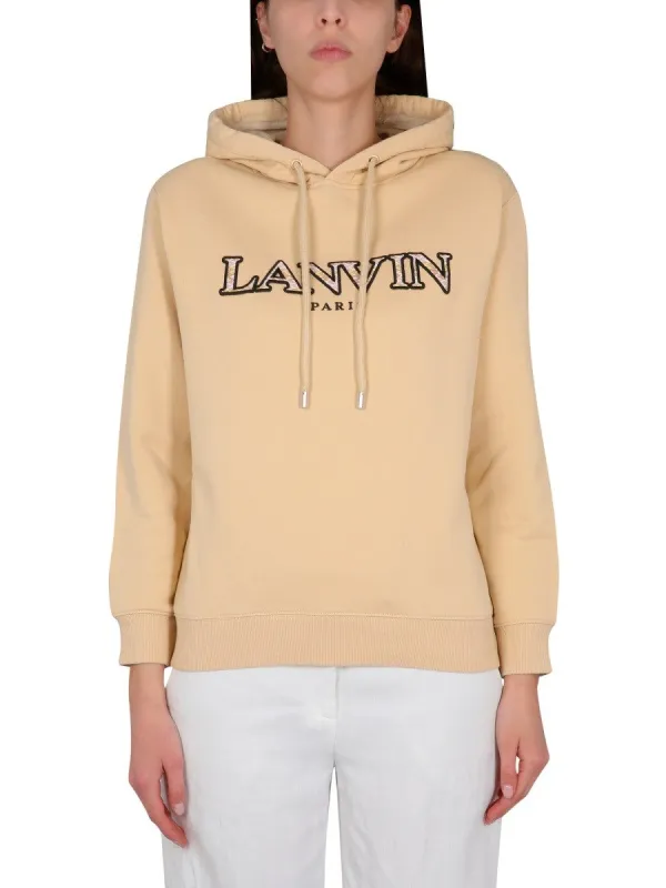 Lanvin SWEATSHIRT WITH LOGO EMBROIDERY sold by Siebentaschen