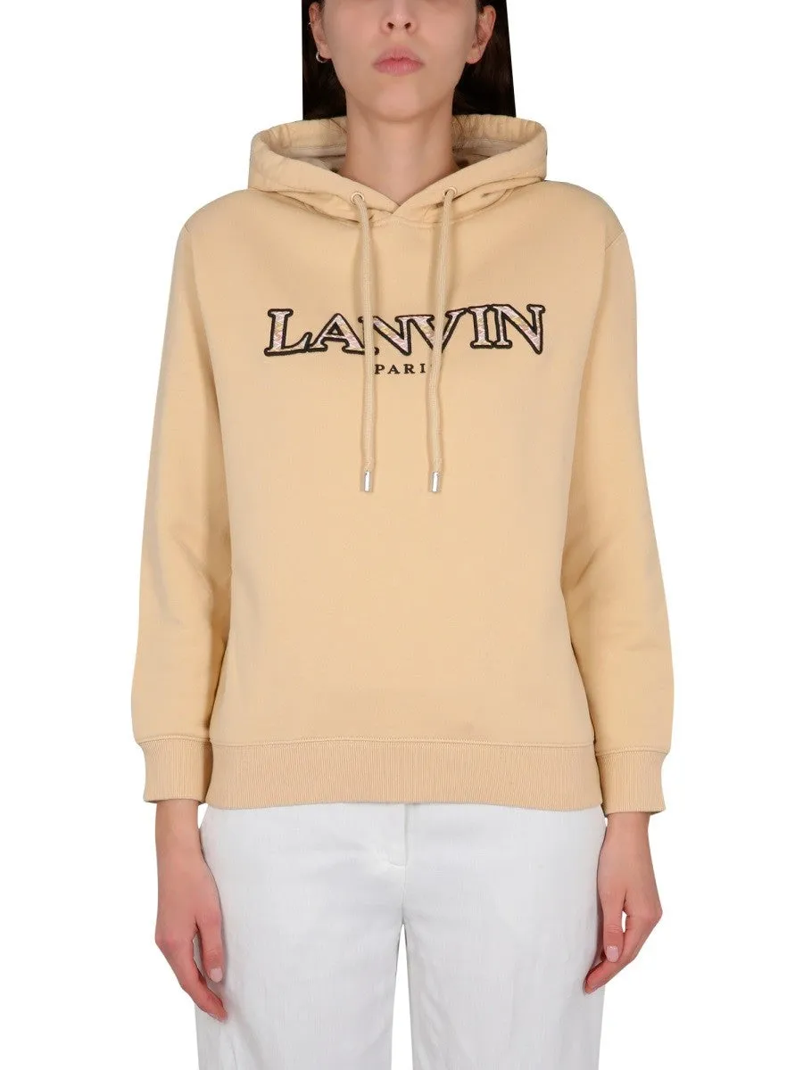 Lanvin SWEATSHIRT WITH LOGO EMBROIDERY sold by Siebentaschen