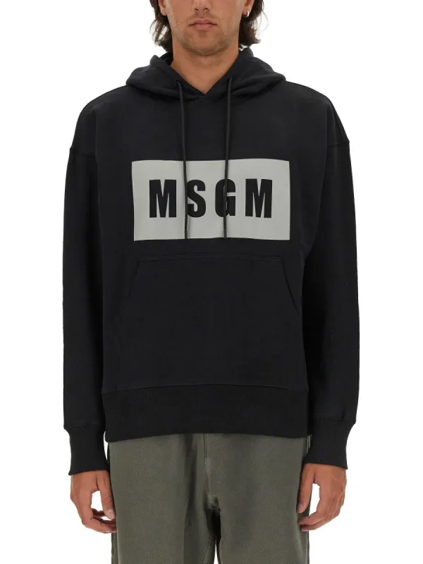 msgm SWEATSHIRT WITH LOGO sold by Siebentaschen