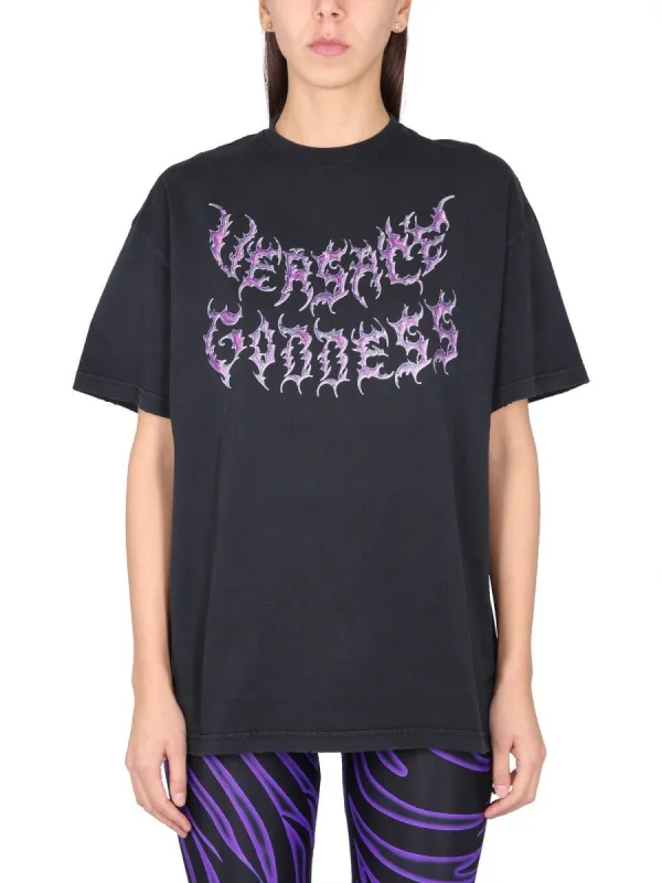 Versace VERSACE GODDESS OVERSIZED T-SHIRT sold by Siebentaschen