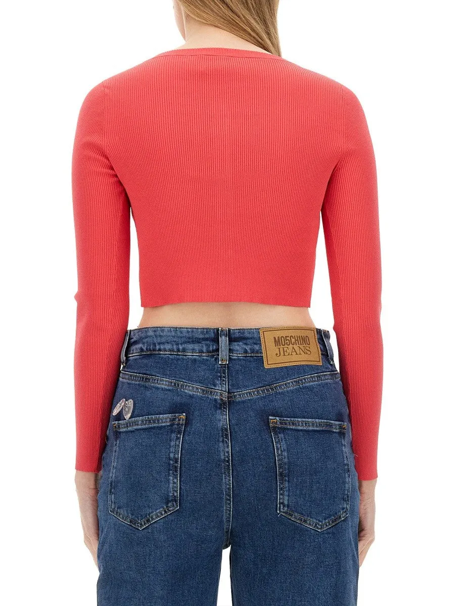 MOSCHINO JEANS CROPPED CARDIGAN sold by Siebentaschen product image thumbnail 3