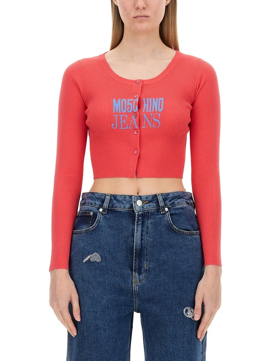 MOSCHINO JEANS CROPPED CARDIGAN sold by Siebentaschen