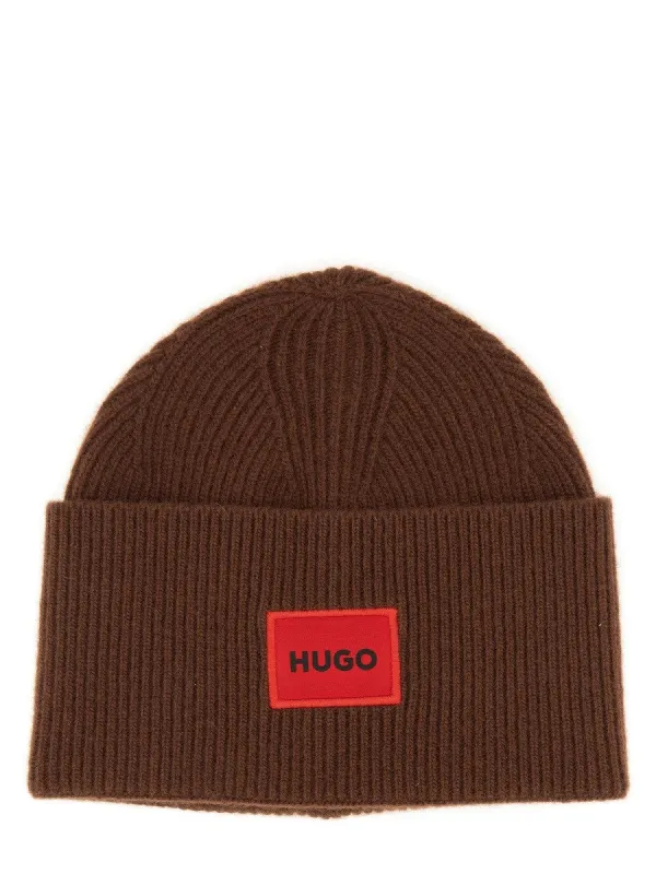 Hugo BEANIE HAT WITH LOGO sold by Siebentaschen