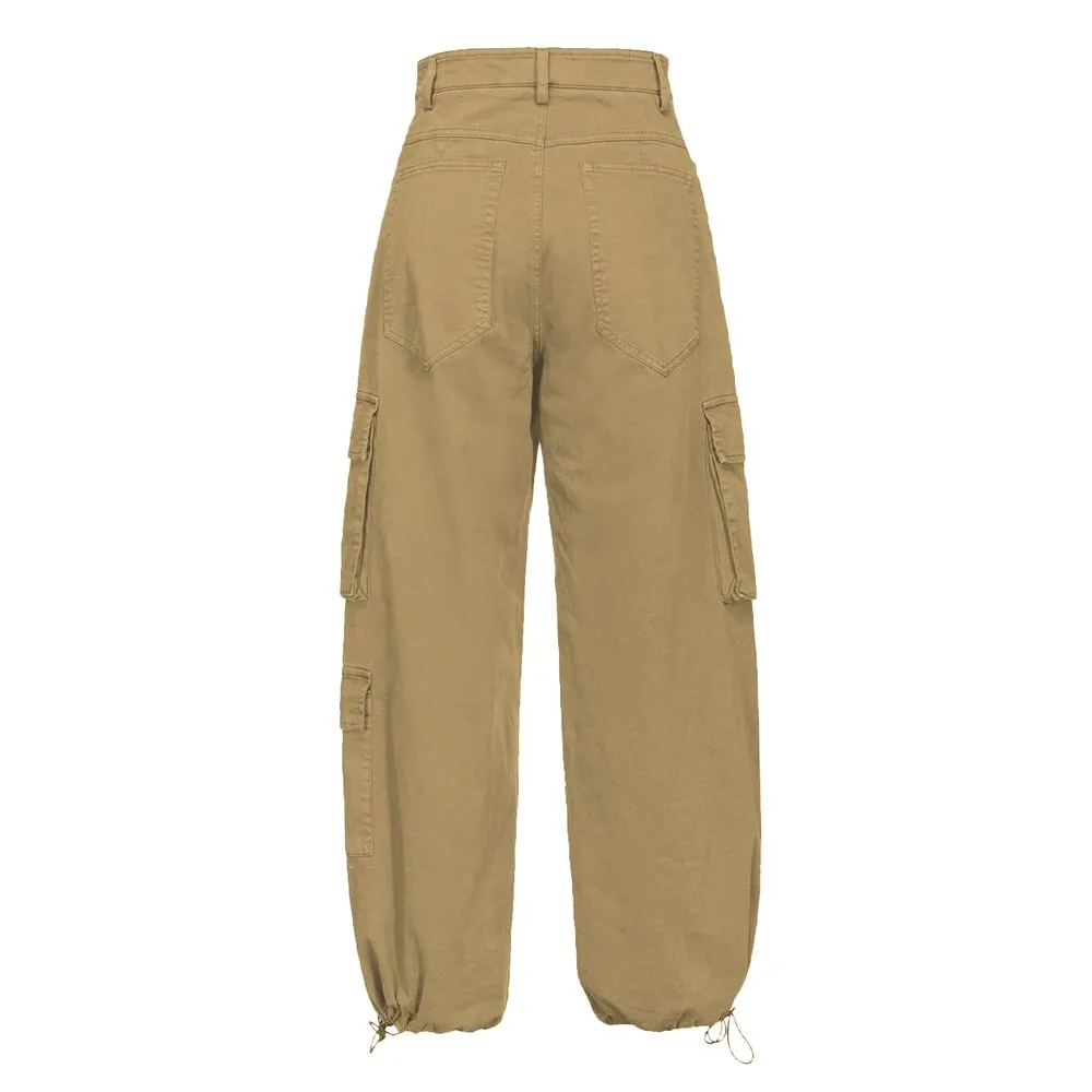 PINKO Beige Cotton Women Cargo Pant sold by Siebentaschen product image thumbnail 2