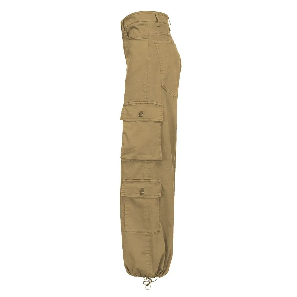 PINKO Beige Cotton Women Cargo Pant sold by Siebentaschen product image thumbnail 3