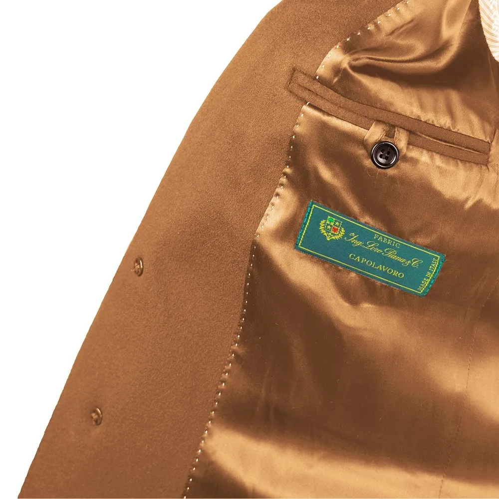 Made in Italy Camel Wool Men's Coat sold by Siebentaschen product image thumbnail 3