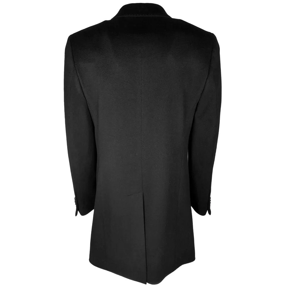 Made in Italy Black Wool Men Jacket sold by Siebentaschen product image thumbnail 2