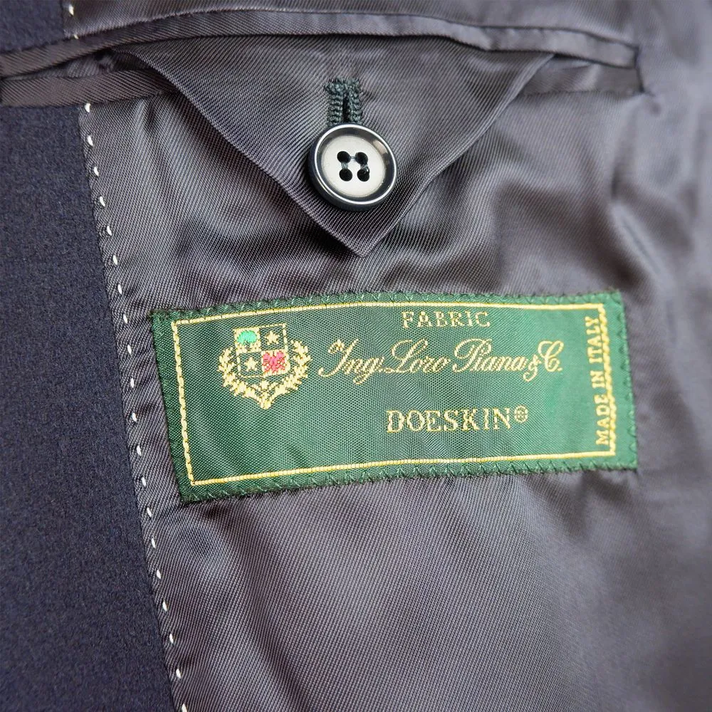 Made in Italy Blue Wool Men's Blazer sold by Siebentaschen product image thumbnail 3