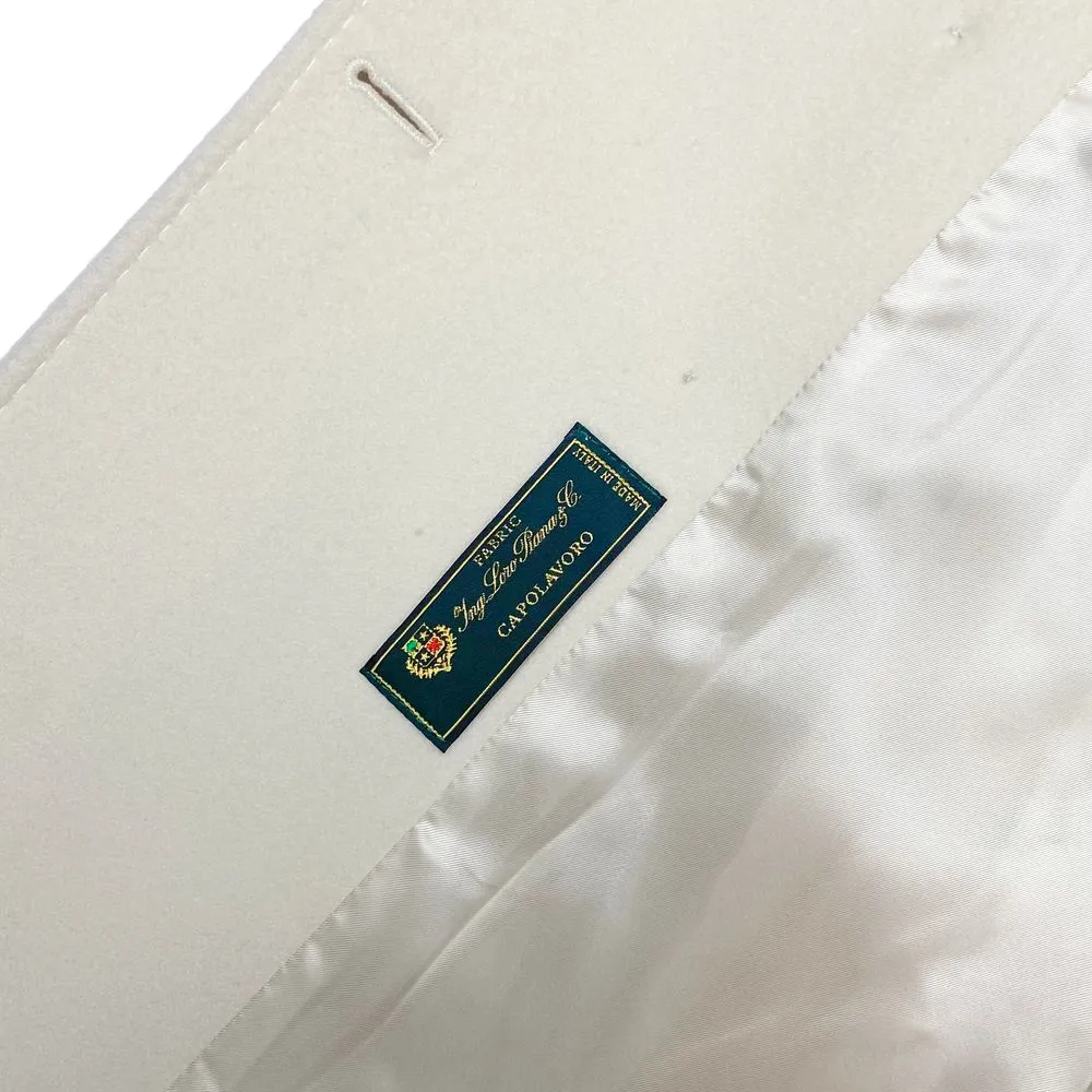 Made in Italy White Wool Women Coat sold by Siebentaschen product image thumbnail 3