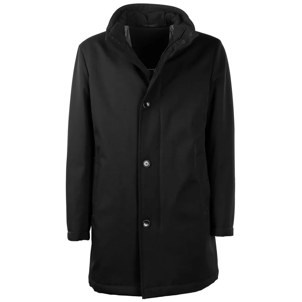 Made in Italy Black Wool Men Jacket sold by Siebentaschen product image thumbnail 3
