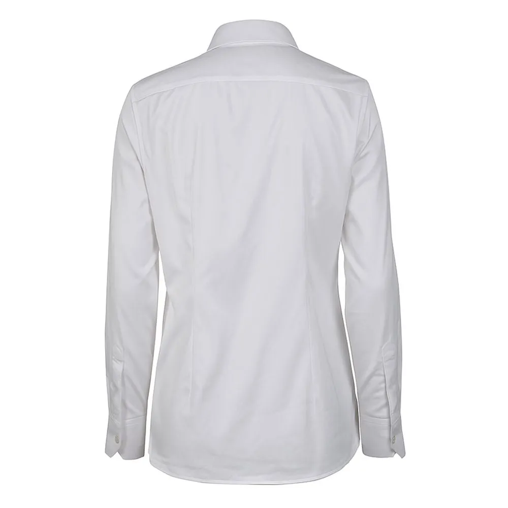 Made in Italy White Cotton Women's Shirt sold by Siebentaschen product image thumbnail 2