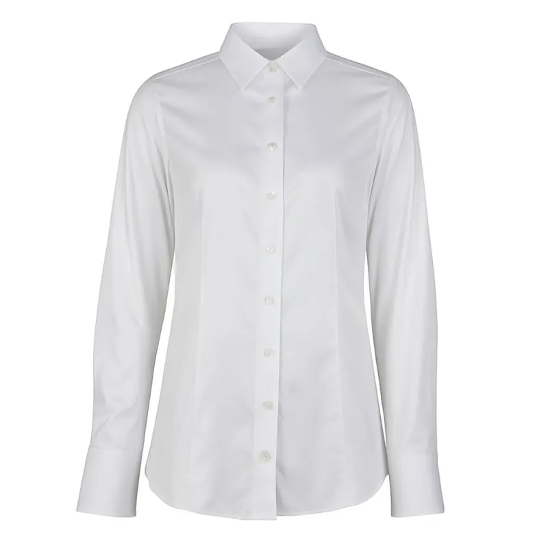 Made in Italy White Cotton Women's Shirt sold by Siebentaschen