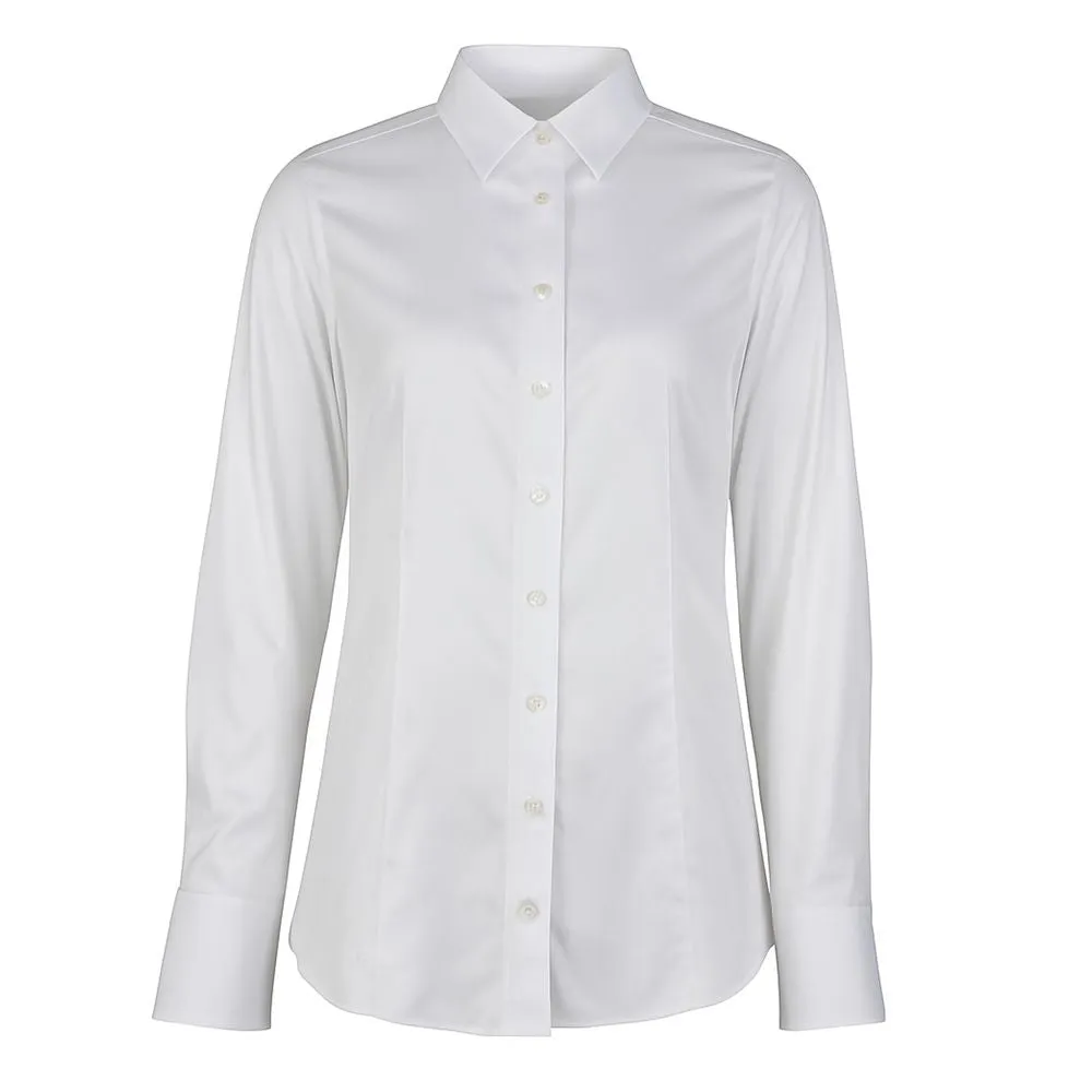 Made in Italy White Cotton Women's Shirt sold by Siebentaschen
