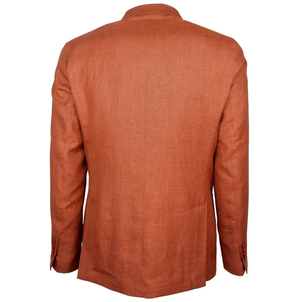 Made in Italy Brown Linen Blazer sold by Siebentaschen product image thumbnail 2